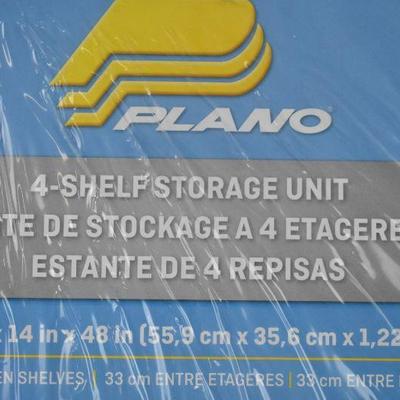 Plano 4 Shelf Storage, Black 48