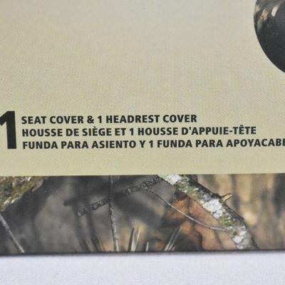 2 Car Seat Covers by Mossy Oak, Includes Headrest Covers - New