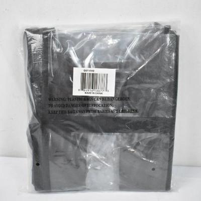 Quantity 2 Storage Bags, Clear with Black Trim, 5