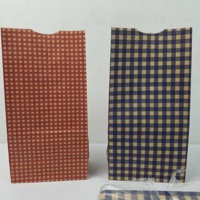 Patterned Paper Bags, Small - 30+ of Each