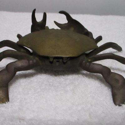 Lot 193 - Brass Crab Ashtray