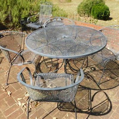 Wrought Iron Patio Set includes 42