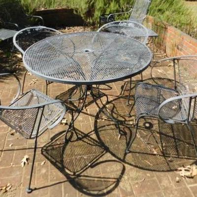 Wrought Iron Patio Set includes 42