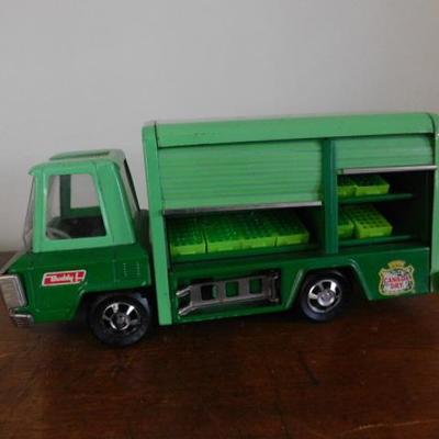 Vintage Buddy-L Scale Model Ginger Ale Delivery Truck with Bottle Crates 10