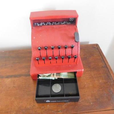 Vintage Metal Scale Model Little Learners Cash Register