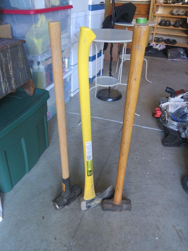 Sledge Hammers and Ax