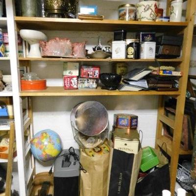 Lot #2:  Entire Shelf of Collector Items and Contents as Shown (See All Pics)