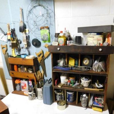 Lot #3:  Entire Shelf of  Tools and Contents as Shown (See All Pics)
