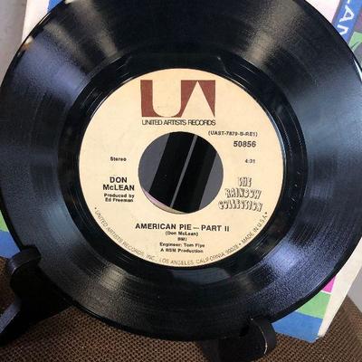 Don McLean American Pie I & II 45rpm Single #50856