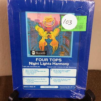 Four Tops Night Lights Harmony 8022-862H 8-Track