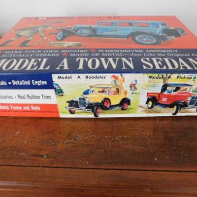 Vintage Hubley Metal Kit Model of Model A Town Sedan
