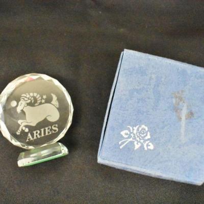 Aries Cut Glass with Gift Box - Vintage?