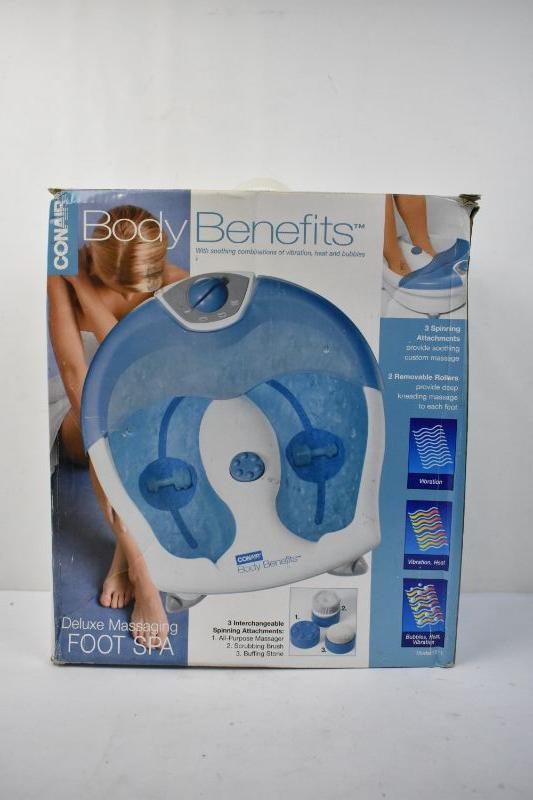 Conair Body Benefits Deluxe Massaging Foot Spa