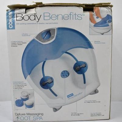 Conair Body Benefits Deluxe Massaging Foot Spa