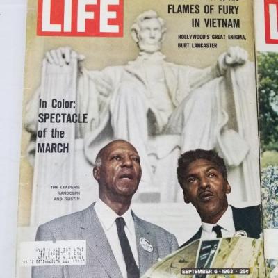 6 Vintage Life Magazines from 1956-1971