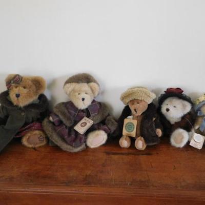 Group of 5 Boyd's Bears Collectible Stuffed Bears (See all Pics)