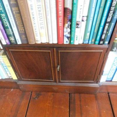 Antique Solid Wood Bow Front Book Case 44