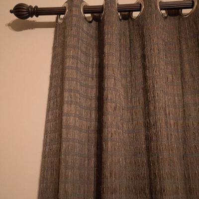 Curtains and rod set