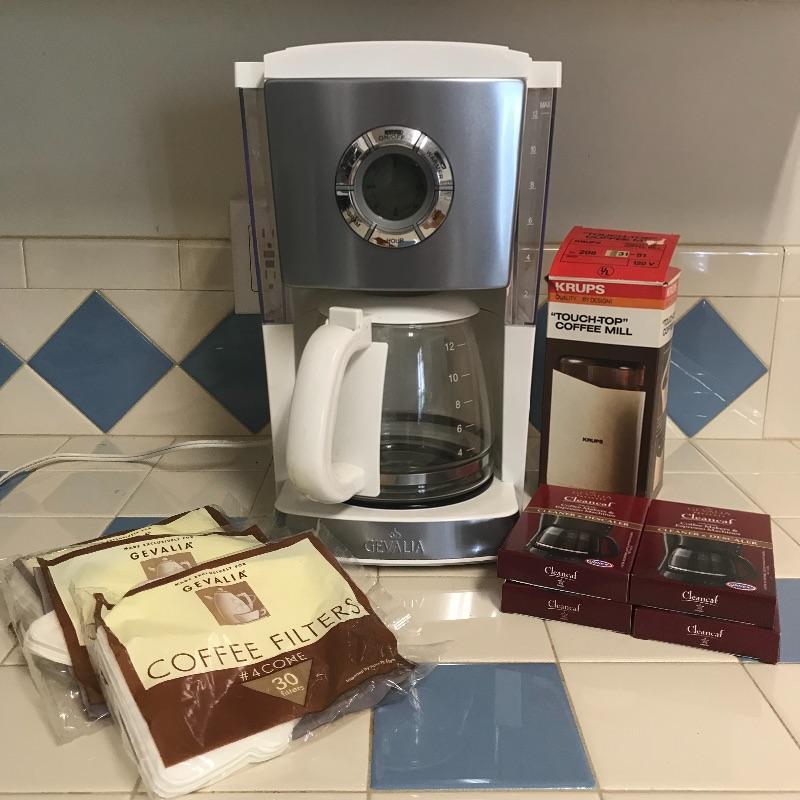 Lot 66 Gevalia Coffee Maker and Accessories
