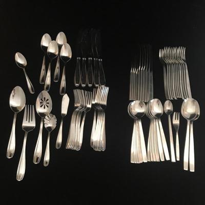 Lot 67 - Sheffield and Pfaltzgraff Stainless Flatware