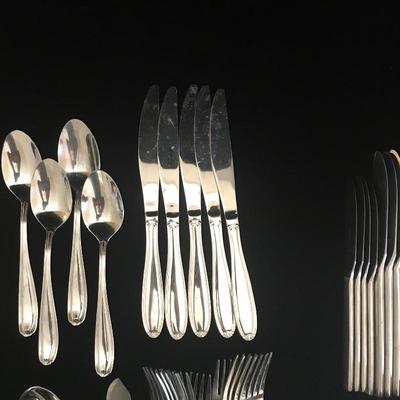 Lot 67 - Sheffield and Pfaltzgraff Stainless Flatware