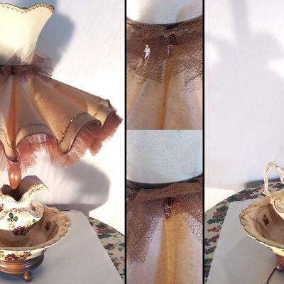 57 - Vintage bowl lamp