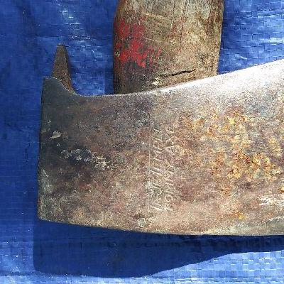 106 - Set of Large Sledge and Hatchet Tools with collectable wood handles
