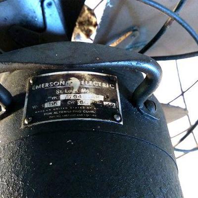 168 - Vintage Cast iron Emerson Electric Fan company St. Louis Mo.