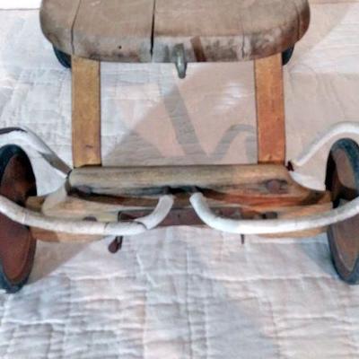 171 - Vintage Handmade Toy cart 