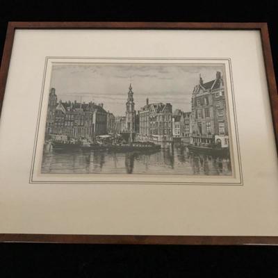 Lot 83 - Nine Framed Cityscapes 