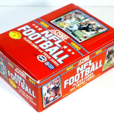 1990 SCORE NFL FOOTBALL CARDS WAX BOX FACTORY COMPLETE