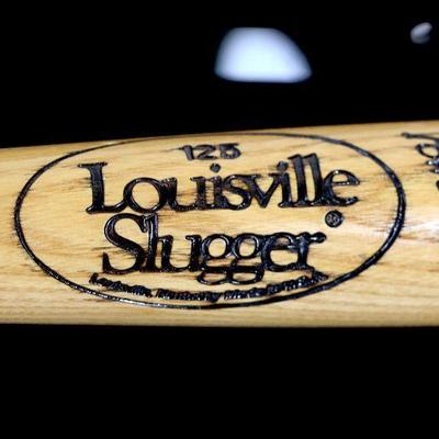 Dwight "Doc" Gooden Autographed Baseball Bat Full Size Louisville Slugger w/Stand