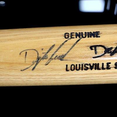 Dwight "Doc" Gooden Autographed Baseball Bat Full Size Louisville Slugger w/Stand
