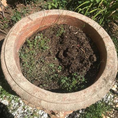 Lot 109 - Huge Cement Planter with Dragon