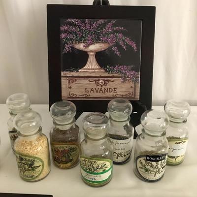 Lot 119 - Spice Bottles and Art
