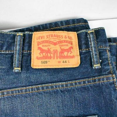 3 Pair of Men's Jeans: Levi's 569 Shorts, Dickies Shorts, Faded Glory Jeans