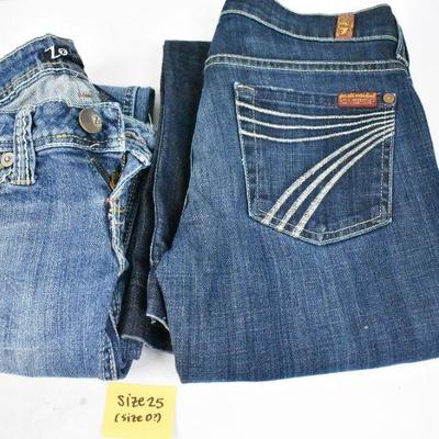 4 pairs of Women's Jeans Size 00/24 & 0/25