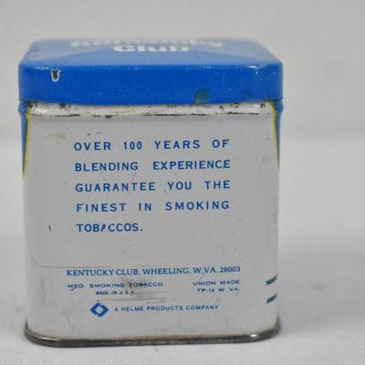 Small Tin, Mild Kentucky Club Tobacco Tin - Vintage
