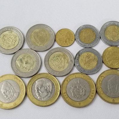 13 Foreign Coins: Mostly Moroccan Dirham