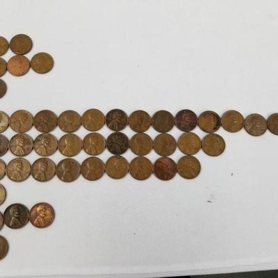 78 Wheat Back Pennies: 1940's (Mostly 1944, '45, '46)