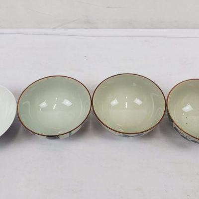 4 Japanese/Asian Bowls