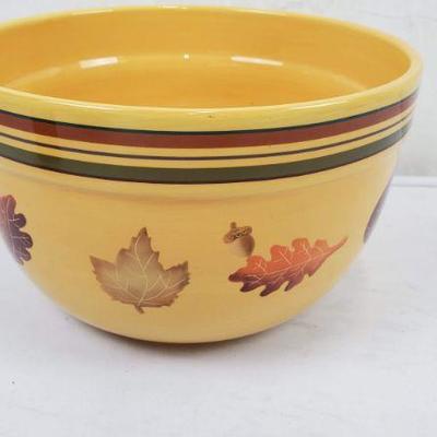 Large Harvest Bowl, Small Wooden Pumpkin, & Wood Star Candle Holder