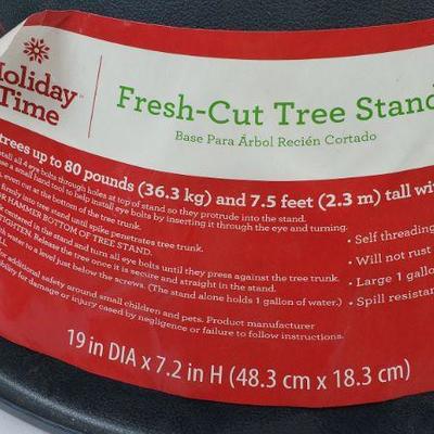 2 Tree Stands, Express 8 Foot Tree Stand & Fresh-Cut Tree Stand