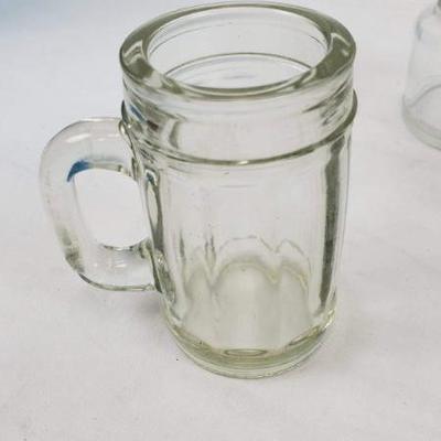 Various Kitchen Items: Ice Bucket, Coffee Crate, Mini Glass Bottles, Mini Stein