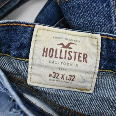 6 Pairs of Jeans: X2, Hollister, Epic Hero, AE, Forever 21, Lucky