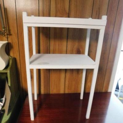 Solid Wood Two Tier Side Table 32