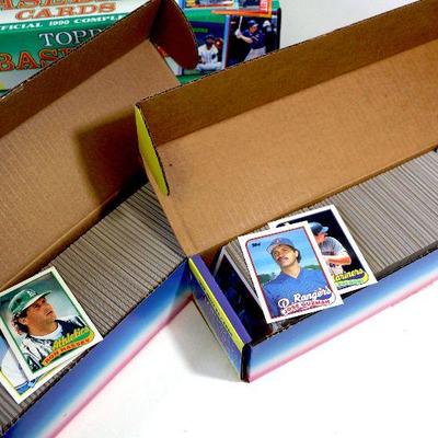 1988-1990 TOPPS BASEBALL CARDS LOT - 6 BOXES - OVER 4000 CARDS