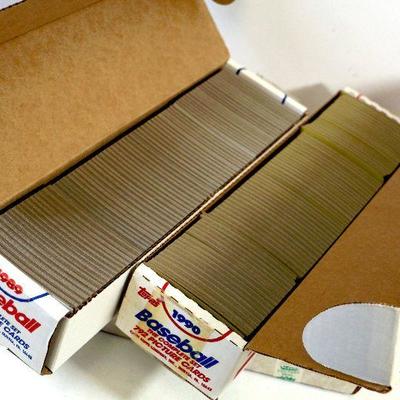1989-1990 TOPPS & FLEER BASEBALL CARDS LOT - 7 BOXES - 4000+ CARDS