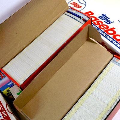 1989-1990 TOPPS & FLEER BASEBALL CARDS LOT - 7 BOXES - 4000+ CARDS
