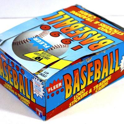 1990 FLEER BASEBALL CARDS WAX BOX - 36 Factory Sealed Packs
